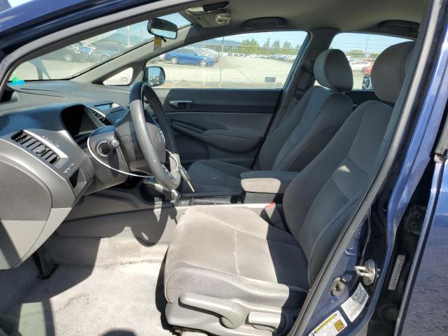 1HGFA16587L011662 - 2007 HONDA CIVIC LX BLUE photo 7
