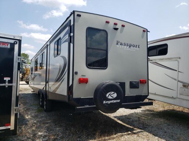 4YDT33227JK411676 - 2018 KEYSTONE PASSPORT WHITE photo 3