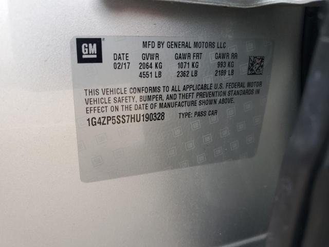 1G4ZP5SS7HU190328 - 2017 BUICK LACROSSE ESSENCE Silber Foto 12