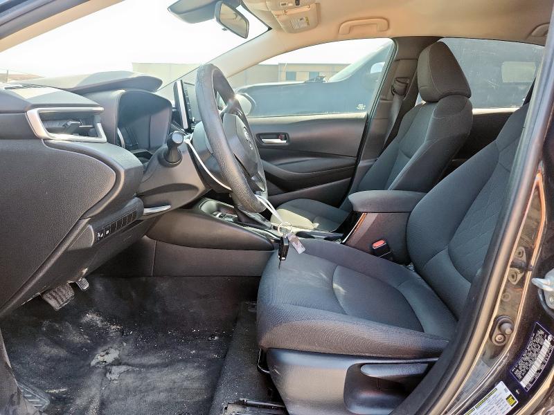 5YFEPMAE4MP233443 - 2021 TOYOTA COROLLA LE BLACK photo 7