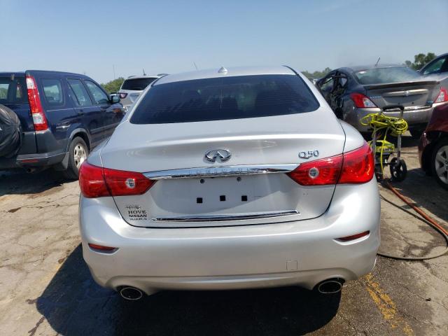 JN1BV7AR2EM701321 - 2014 INFINITI Q50 BASE SILVER photo 6