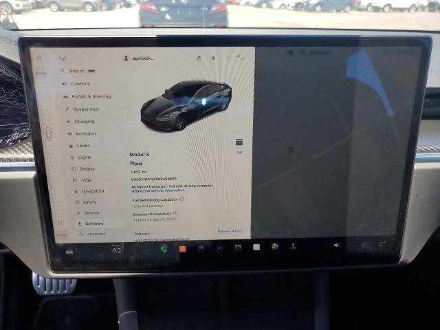 5YJSA1E62NF459886 - 2022 TESLA MODEL S Boz foto 9