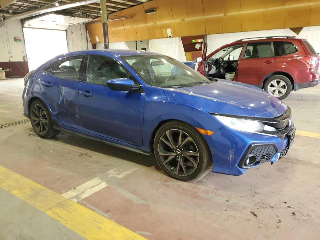 SHHFK7H42JU421823 - 2018 HONDA CIVIC SPORT Bleu photo 4
