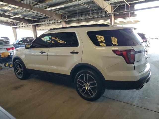 1FM5K8GT1GGC72455 - 2016 FORD EXPLORER SPORT WHITE photo 2