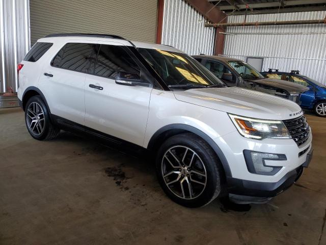 1FM5K8GT1GGC72455 - 2016 FORD EXPLORER SPORT WHITE photo 4