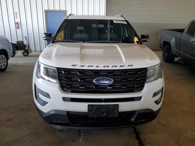 1FM5K8GT1GGC72455 - 2016 FORD EXPLORER SPORT WHITE photo 5