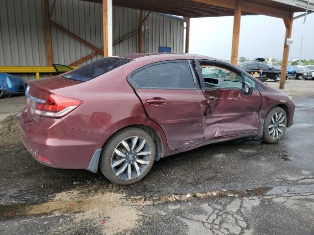 19XFB2F96FE083469 - 2015 HONDA CIVIC EXL BURGUNDY photo 3