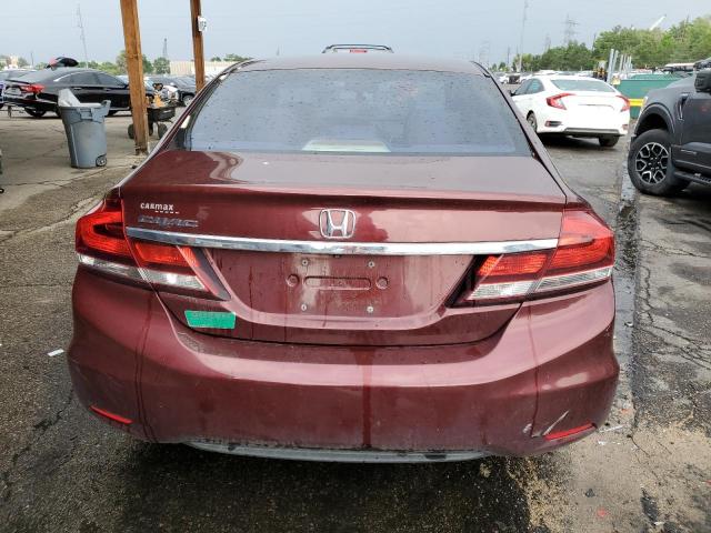 19XFB2F96FE083469 - 2015 HONDA CIVIC EXL BURGUNDY photo 6