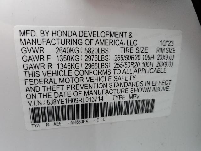 5J8YE1H09RL013714 - 2024 ACURA MDX A-SPEC WHITE photo 13