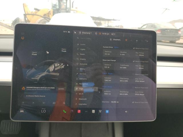 5YJ3E1EA7NF153277 - 2022 TESLA MODEL 3 ნაცრისფერი ფოტო 9