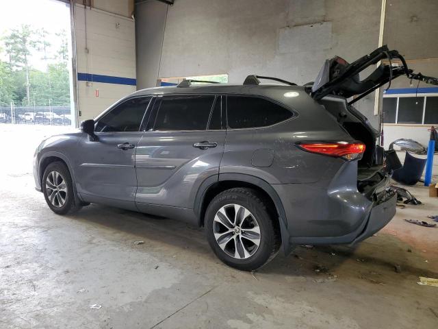 5TDHZRAHXNS558699 - 2022 TOYOTA HIGHLANDER XLE ნაცრისფერი ფოტო 2