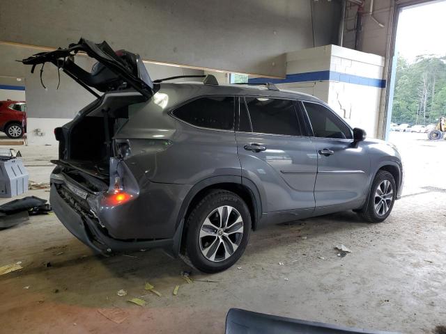 5TDHZRAHXNS558699 - 2022 TOYOTA HIGHLANDER XLE ნაცრისფერი ფოტო 3