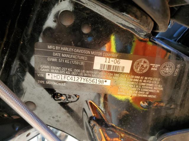 1HD1FC4127Y656198 - 2007 HARLEY-DAVIDSON FLHTCUI 绿色 照片 10