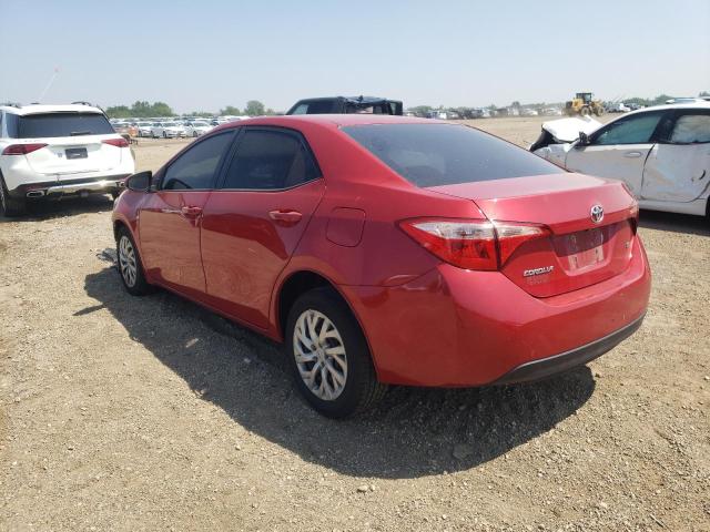 2T1BURHE3JC015200 - 2018 TOYOTA COROLLA L 红色 照片 2