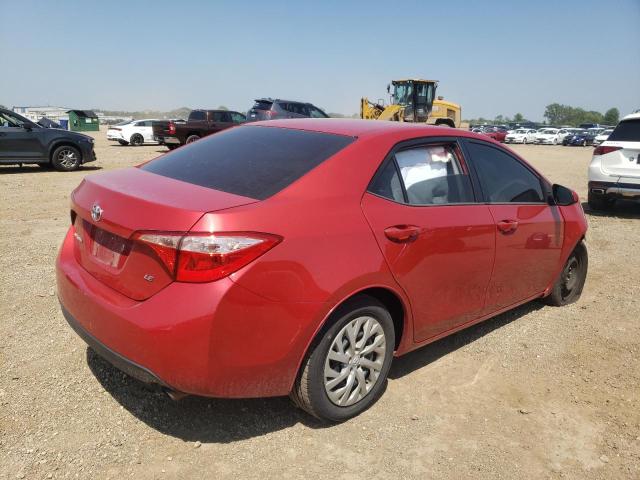 2T1BURHE3JC015200 - 2018 TOYOTA COROLLA L 红色 照片 3