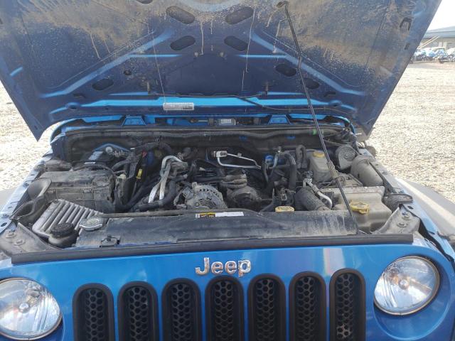 1C4AJWAG2FL585090 - 2015 JEEP WRANGLER SPORT BLUE photo 11