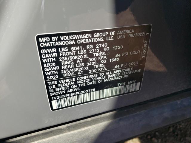 1V2GNPE86PC000728 - 2023 VOLKSWAGEN ID.4 PRO S ნაცრისფერი ფოტო 12