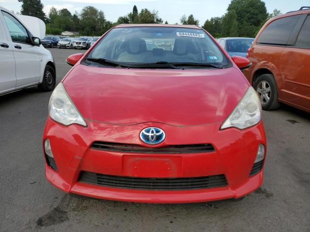 JTDKDTB33D1543722 - 2013 TOYOTA PRIUS C RED photo 5