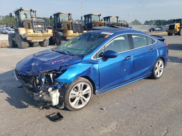 1G1BF5SMXH7175307 - 2017 CHEVROLET CRUZE PREMIER BLUE photo 1