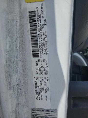 3C6TRVAG2EE110503 - 2014 RAM PROMASTER 1500 STANDARD WHITE photo 13