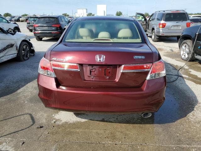 1HGCP2F37BA131883 - 2011 HONDA ACCORD LX BURGUNDY photo 6