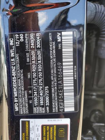 4JGFF5KE1LA166469 - 2020 MERCEDES-BENZ GLS 450 4MATIC BLACK photo 14