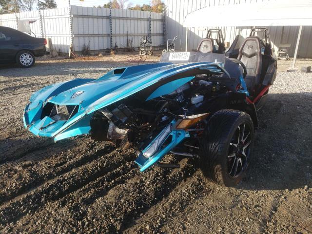 57XAARHB7N8150117 - 2022 POLARIS SLINGSHOT R TURQUOISE photo 2