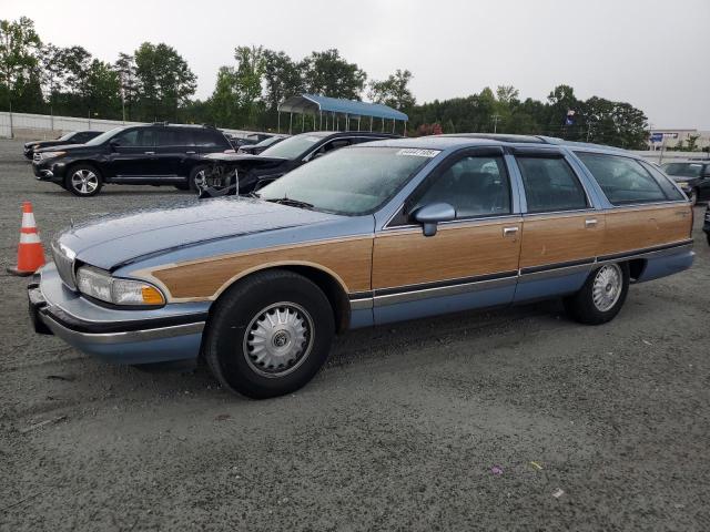 1G4BR8374NW401556 - 1992 BUICK ROADMASTER ESTATE BLUE photo 1