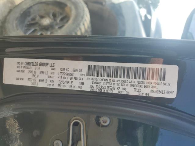 3C6UR5CL1EG208182 - 2014 RAM 2500 ST BLACK photo 12