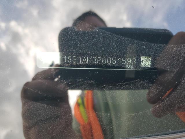 4T1S31AK3PU051593 - 2023 TOYOTA CAMRY SE NIGHT SHADE WHITE photo 12