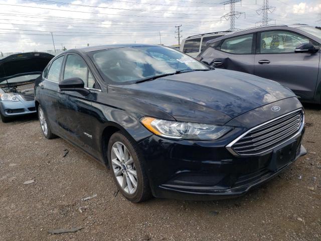 3FA6P0LU3HR128769 - 2017 FORD FUSION SE HYBRID BLACK photo 4