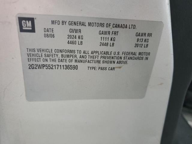 2G2WP552171136590 - 2007 PONTIAC GRAND PRIX 灰色 照片 12