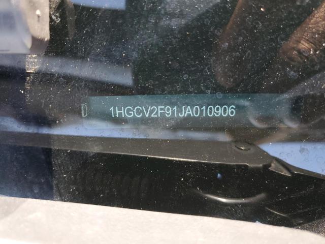 1HGCV2F91JA010906 - 2018 HONDA ACCORD TOURING BLACK photo 12