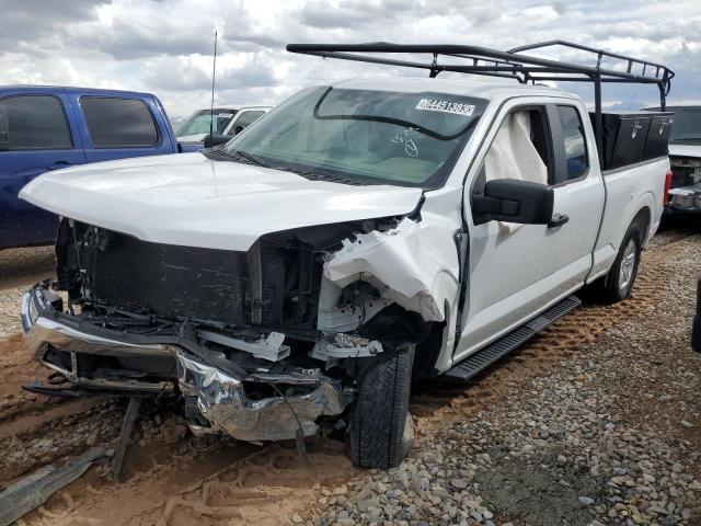 1FTEX1EPXMKE69720 - 2021 FORD F150 SUPER CAB WHITE photo 1