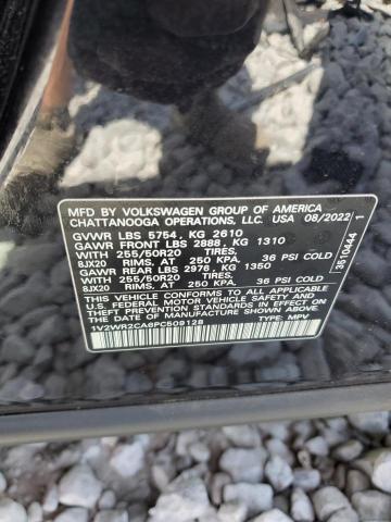 1V2WR2CA6PC509128 - 2023 VOLKSWAGEN ATLAS SE Siyah fotoğraf 14