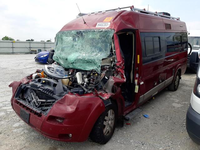 3C6URVJG3HE535494 - 2018 WNBG MOTORHOME 3500 HIGH MAROON photo 2