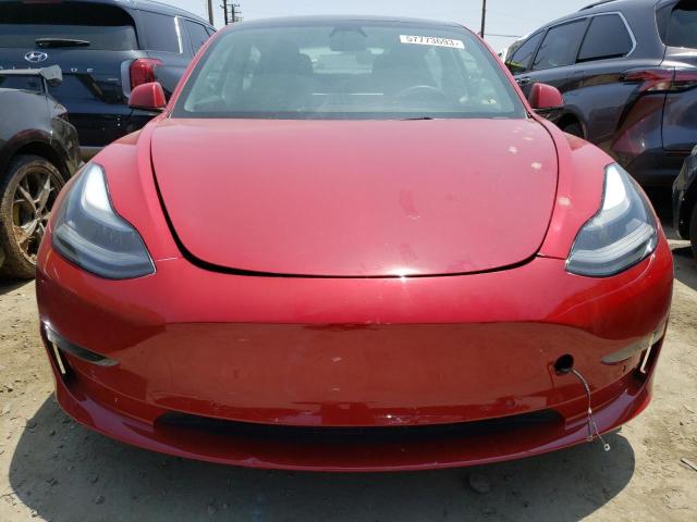 5YJ3E1EA5NF122626 - 2022 TESLA MODEL 3 RED photo 5