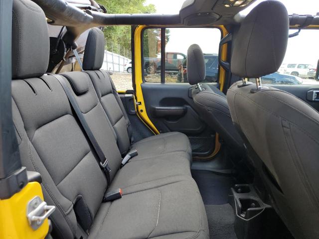 1C4HJXDN6LW338647 - 2020 JEEP WRANGLER U SPORT YELLOW photo 10