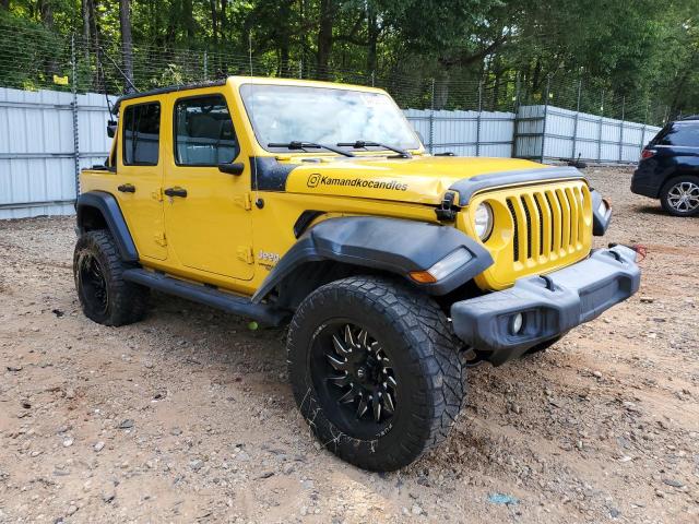 1C4HJXDN6LW338647 - 2020 JEEP WRANGLER U SPORT YELLOW photo 4