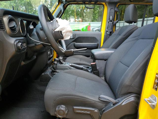 1C4HJXDN6LW338647 - 2020 JEEP WRANGLER U SPORT YELLOW photo 7