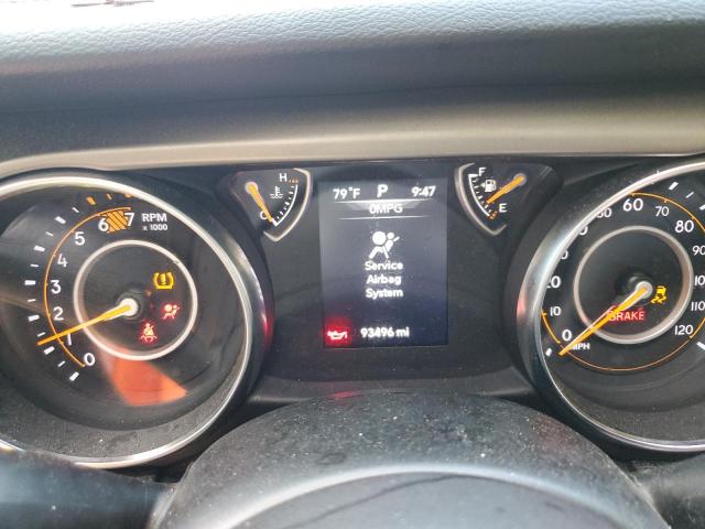 1C4HJXDN6LW338647 - 2020 JEEP WRANGLER U SPORT YELLOW photo 9