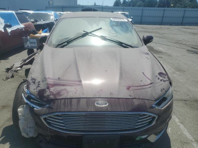 3FA6P0SU0HR277089 - 2017 FORD FUSION TITANIUM PHEV BURGUNDY photo 5