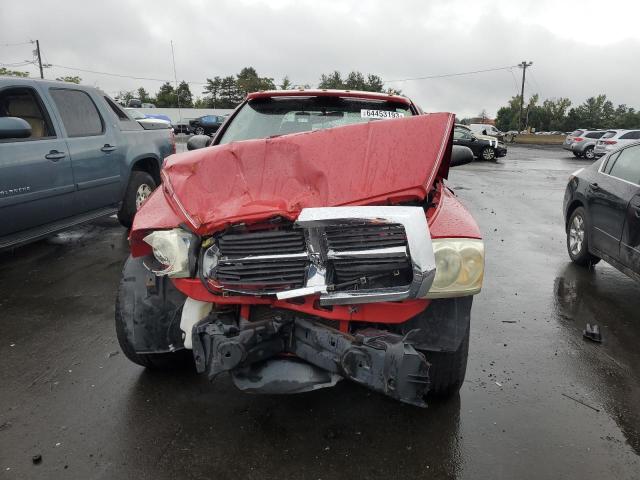 1D7HE42K55S138337 - 2005 DODGE DAKOTA SLT RED photo 5