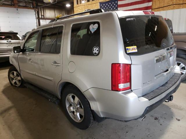 5FNYF4H57BB104305 - 2011 HONDA PILOT EXL SILVER photo 2