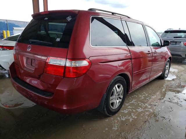 5FNRL38426B425592 - 2006 HONDA ODYSSEY EX BURGUNDY photo 3