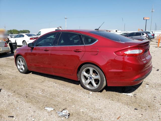 3FA6P0H73GR246189 - 2016 FORD FUSION SE RED photo 2