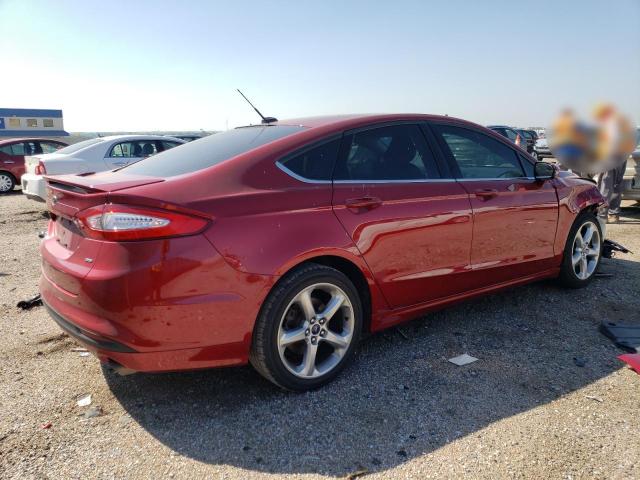 3FA6P0H73GR246189 - 2016 FORD FUSION SE RED photo 3