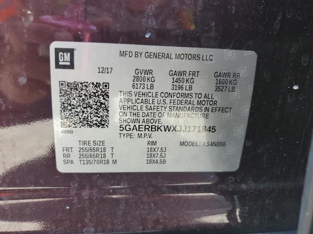 5GAERBKWXJJ171845 - 2018 BUICK ENCLAVE ESSENCE 紫色 照片 13