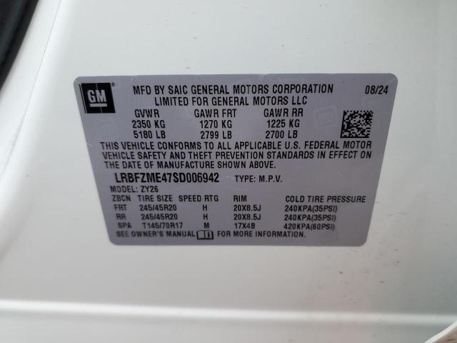 LRBFZME47SD006942 - 2025 BUICK ENVISION AVENIR WHITE photo 13