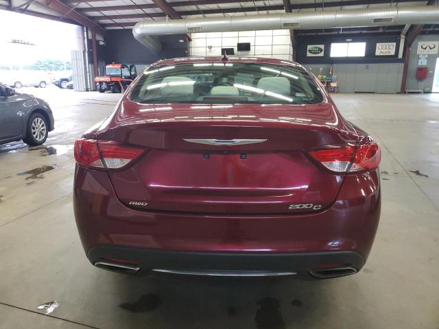 1C3CCCEG7FN636264 - 2015 CHRYSLER 200 C BURGUNDY photo 6